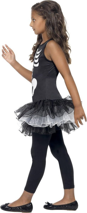Smiffys Skeleton Tutu Costume, Black (Size L)