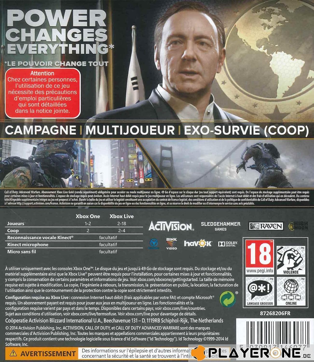 Unbekannt Call of Duty, Advanced Warfare Xbox One (French