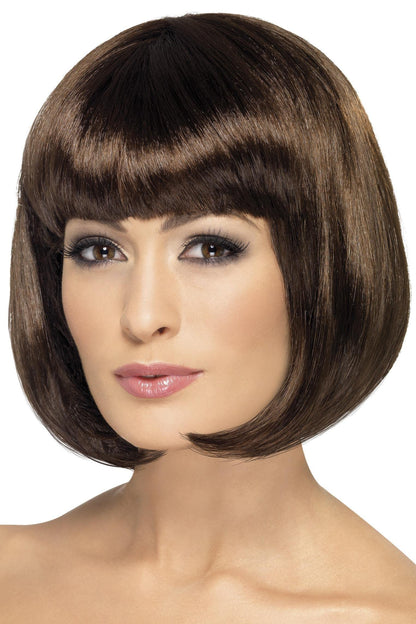 Smiffys Partyrama Wig, 12 inch, Brown