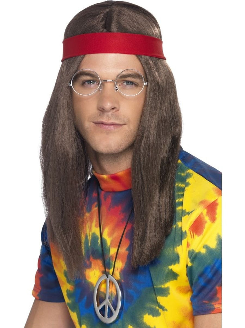 Smiffys Hippie Man Kit, Brown