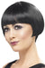 Smiffys 20s Flapper Bob Wig, Black