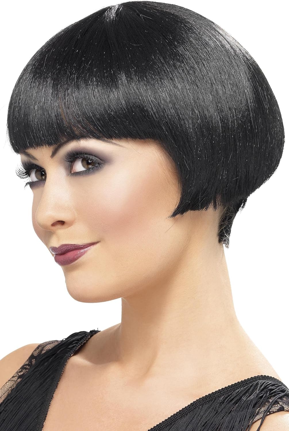 Smiffys 20s Flapper Bob Wig, Black