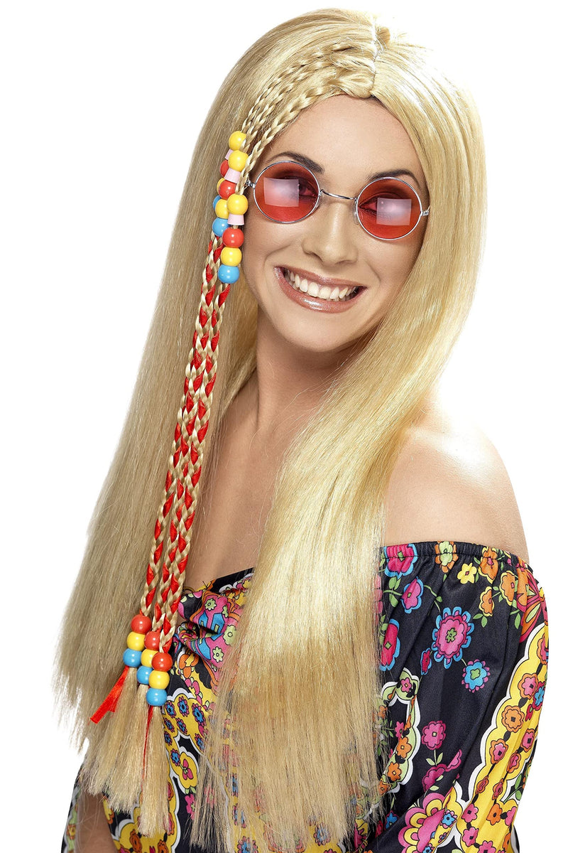 Smiffys Hippy Party Wig, Blonde