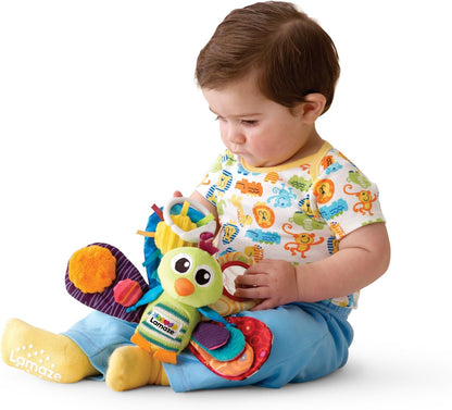 LAMAZE Jacques the Peacock, Clip on Pram and Pushchair Newborn Baby Toy, Sensory Toy for Babies Boys and Girls from 0 to 6 Months