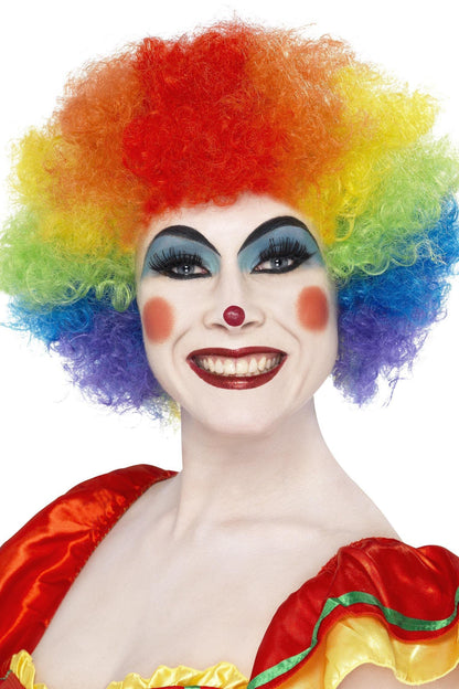 Smiffys Crazy Clown Wig, Rainbow