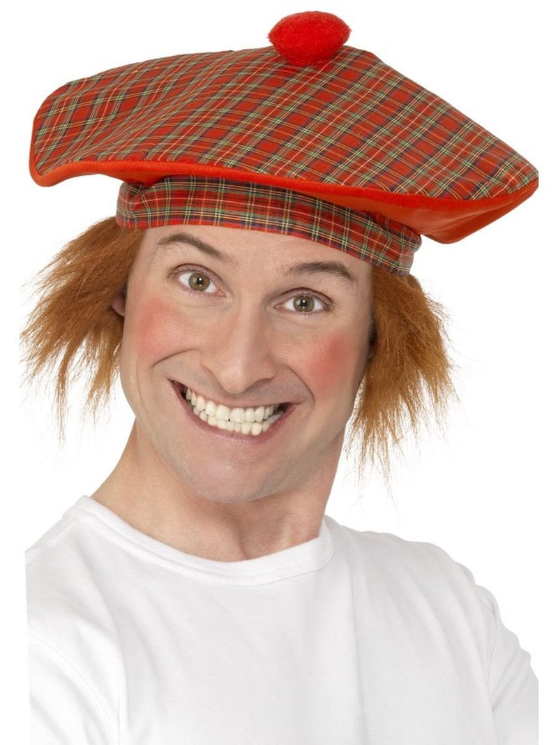 Smiffy's Men's Tam-O-Shanter with Hair Deluxe