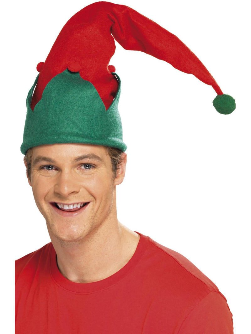 Smiffys Elf Hat, Red