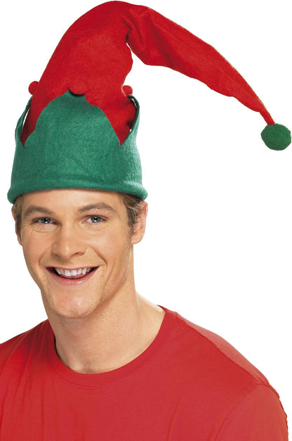 Smiffys Elf Hat, Red