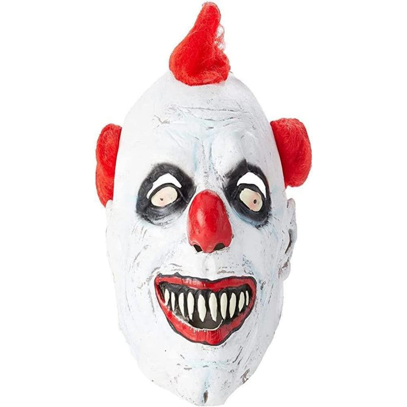 Smiffys Clown 3/4 Latex Mask, Red & White