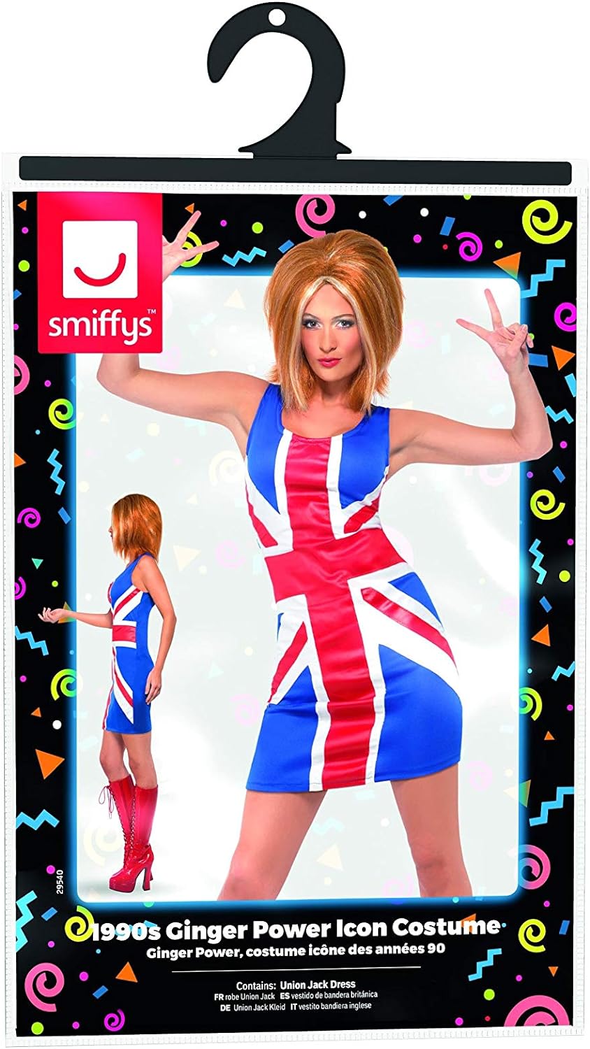 Smiffy's Women's 1990's Ginger Power Costume
