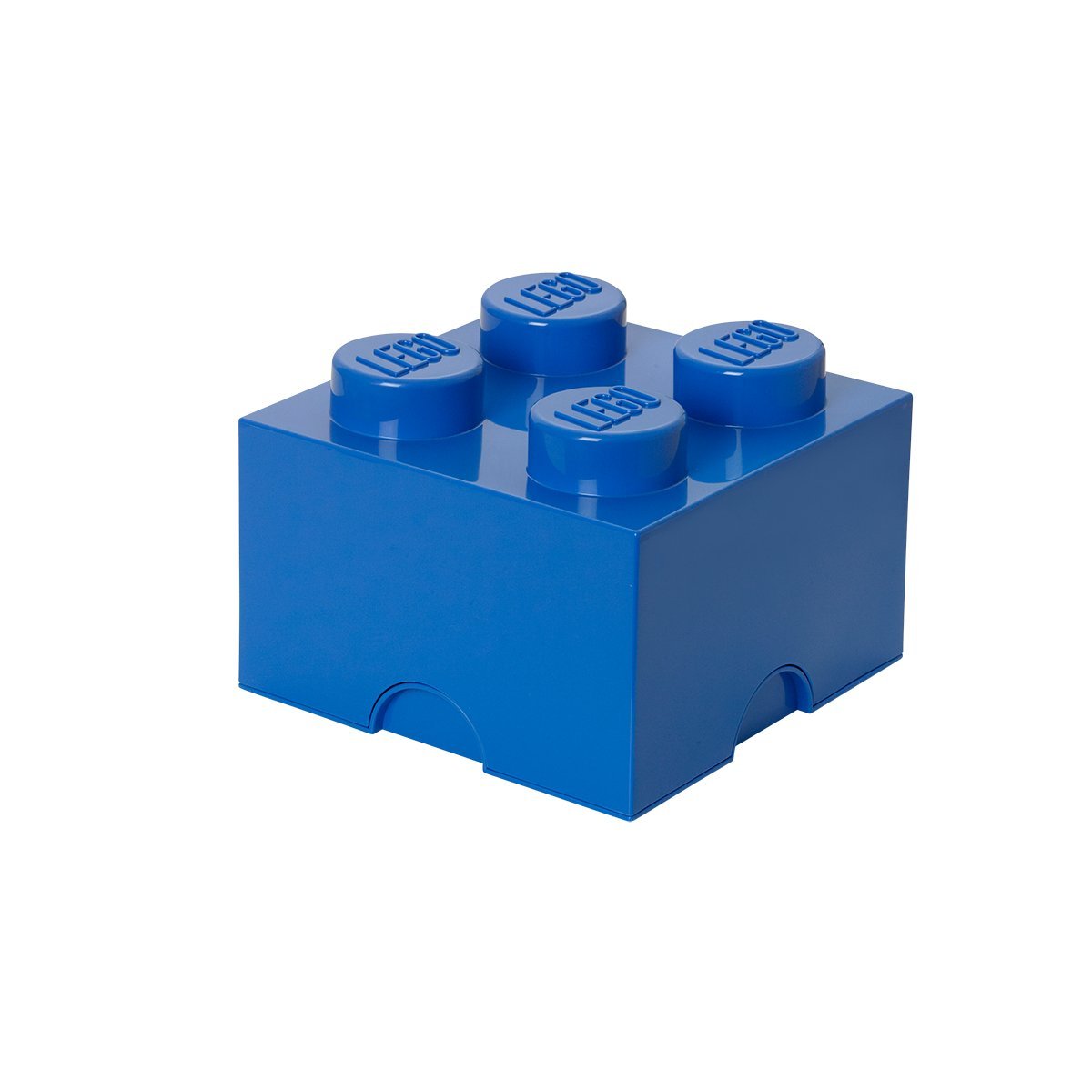 LEGO Aufbewahrungsstein, 4 Noppen, Stapelbare Aufbewahrungsbox, 5,7 l, blau