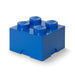 LEGO Aufbewahrungsstein, 4 Noppen, Stapelbare Aufbewahrungsbox, 5,7 l, blau