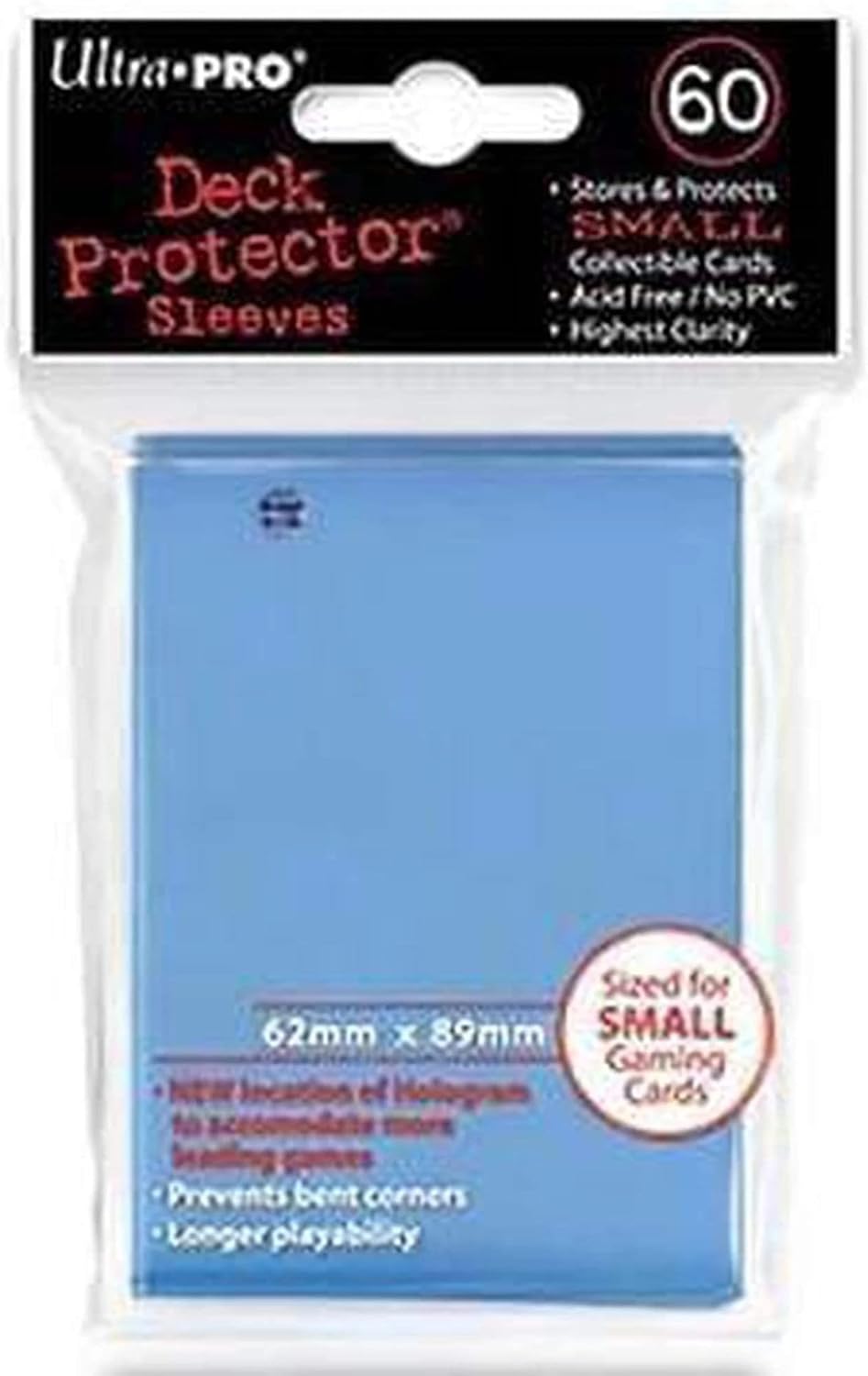 Ultra Pro 12922 Sleeves 60 d10 Card Game (Small, Yellow