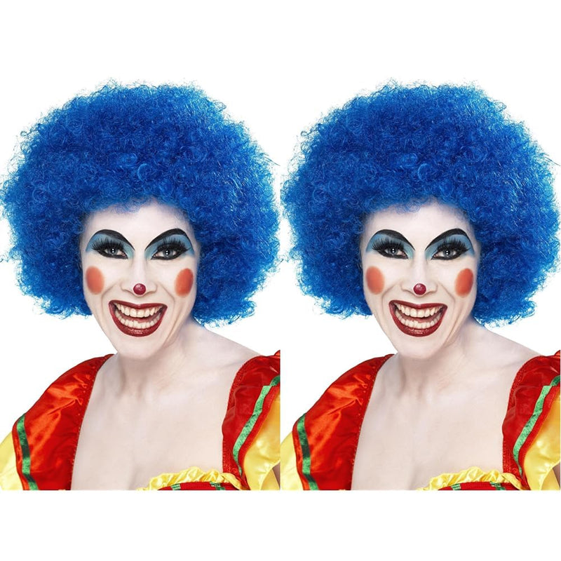 Smiffys Crazy Clown Wig, Blue