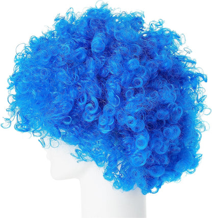 Smiffys Crazy Clown Wig, Blue