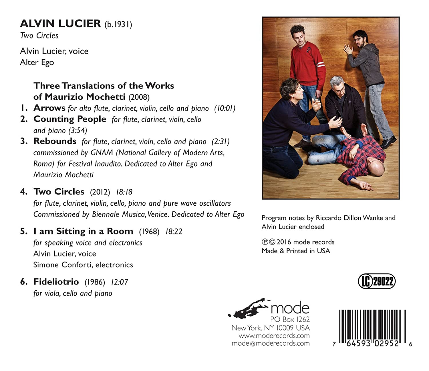 Alvin Lucier: Two Circles