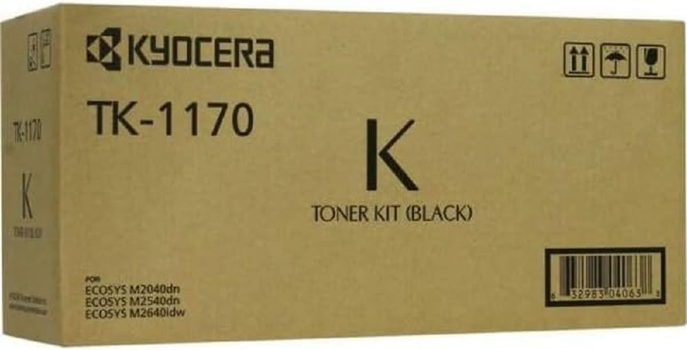 Kyocera TK-1170 Toner Black, 7,200 Pages, Original Premium Printer Cartridge 1T02S50NL0 for ECOSYS M2040dn, M2540dn, M2640idw