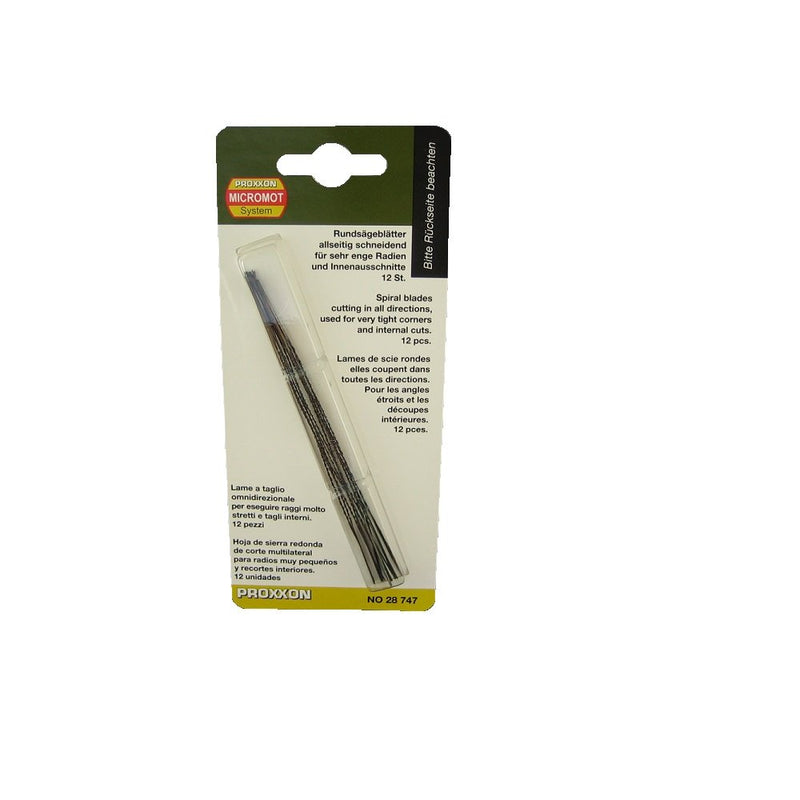 PROXXON 28747 Rundsägeblatt allseitig schneidend 12er Packung - ohne Querstift Länge 130mm