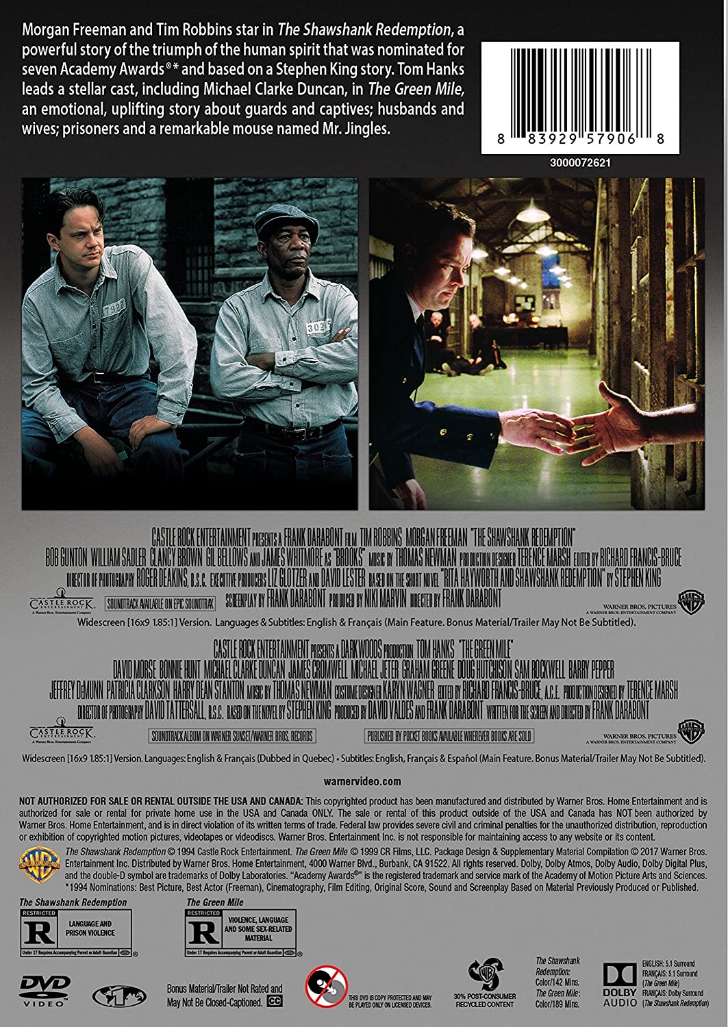 Shawshank Redemption / Green Mile