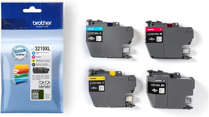 Brother LC3219XLVAL, Juego de 4 cartuchos (Negro, Cian, Magenta y amarillo) para las impresoras MFCJ5330DW, MFCJ5730DW, MFCJ5930DW, MFCJ6530DW, MFCJ6930DW y MFCJ6935DW,