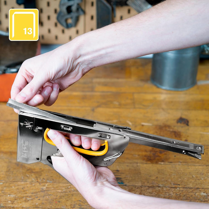 Rapid High-Performance Staples for Textiles, Finewire No. 13, Leg Length 6mm, Staple Gun Staples, Galvanised Steel, 5000 Pieces, Boxed (11830700