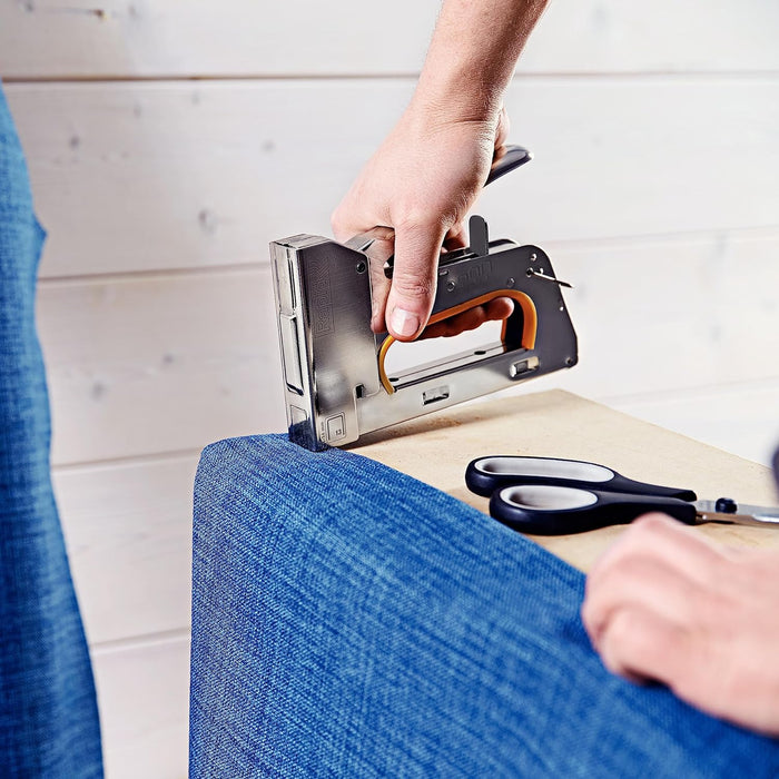 Rapid High-Performance Staples for Textiles, Finewire No. 13, Leg Length 6mm, Staple Gun Staples, Galvanised Steel, 5000 Pieces, Boxed (11830700