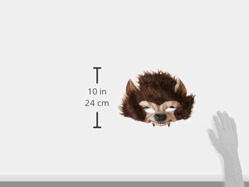 Smiffys Werewolf Half Face Latex Mask, Brown