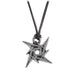 Alchemy Rocks Metallica Ninja Star Pendant Necklace (Black/Silver