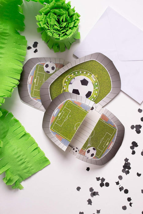 Creative Football Theme Invitations - 8 Count (Pack of 1