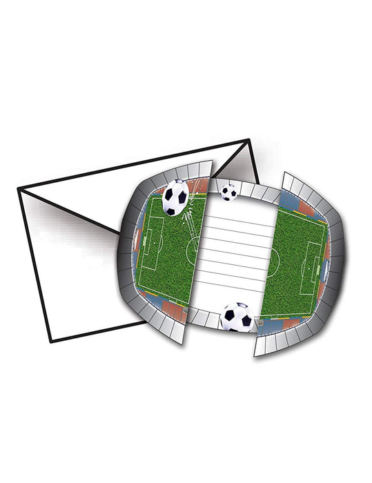 Creative Football Theme Invitations - 8 Count (Pack of 1