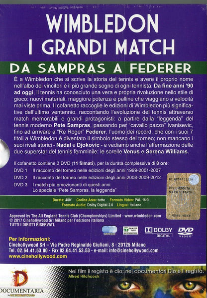 Wimbledon - I Grandi Match - Da Sampras A Federer (Cofanetto 3 DVD