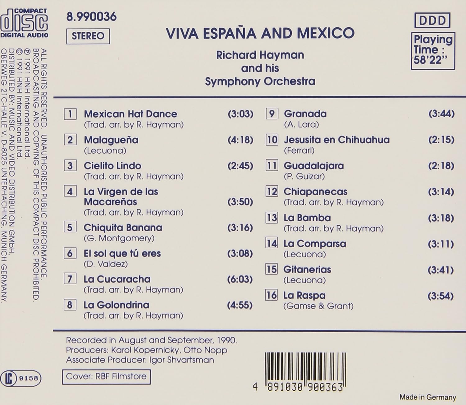 Viva Espana and Mexico