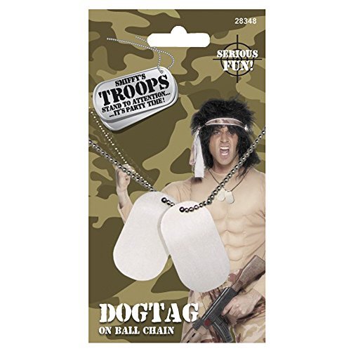Smiffys Dogtags on Chain, Silver