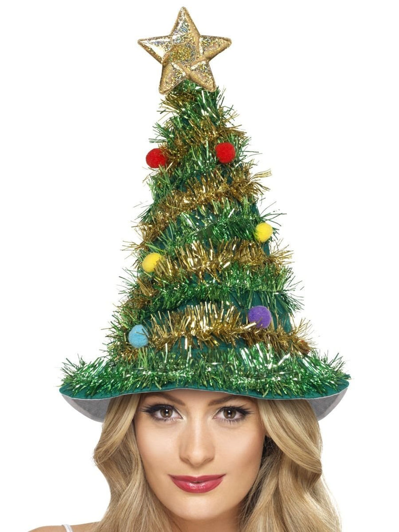 Smiffys Christmas Tree Hat, Green