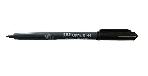 Hainenko Value Medium Non-Permanent Pen for Overhead Projector Sheet - Black (Pack of 10