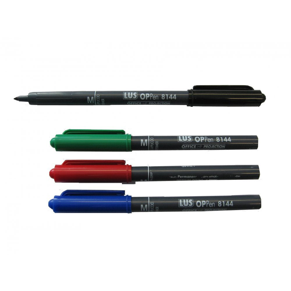 Hainenko Value Medium Non-Permanent Pen for Overhead Projector Sheet - Assorted (Pack of 4