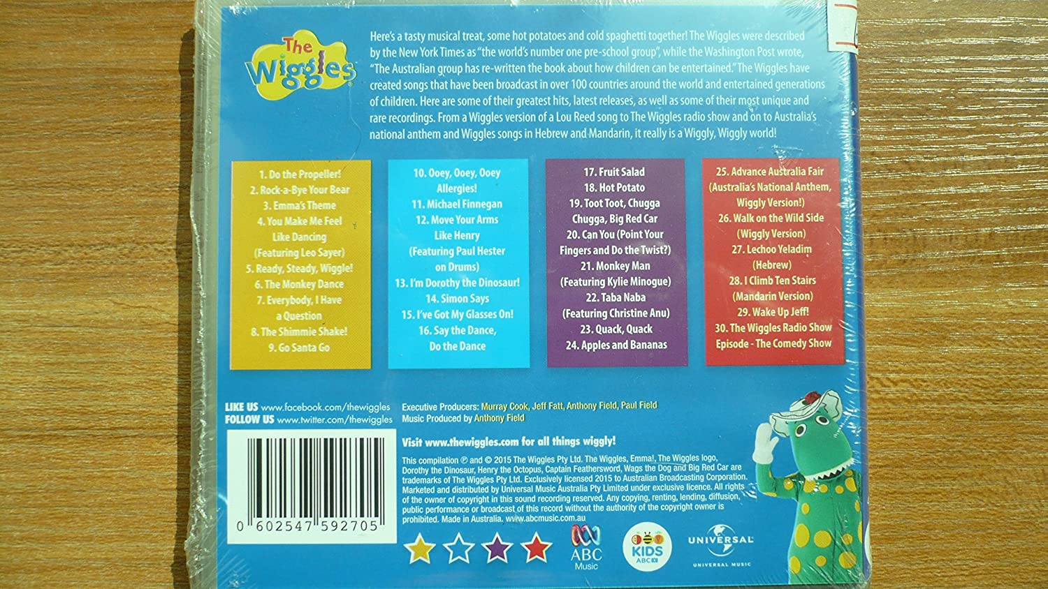 The Wiggles - Hot Potatoes & Cold Spaghetti: 30 Classic Favourites & Rarities