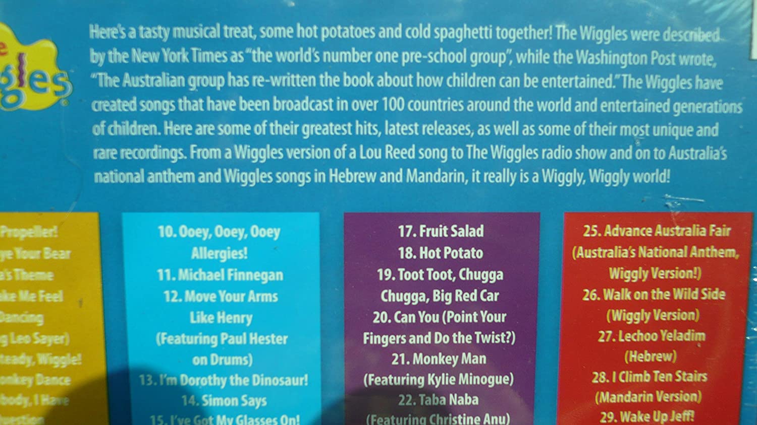 The Wiggles - Hot Potatoes & Cold Spaghetti: 30 Classic Favourites & Rarities