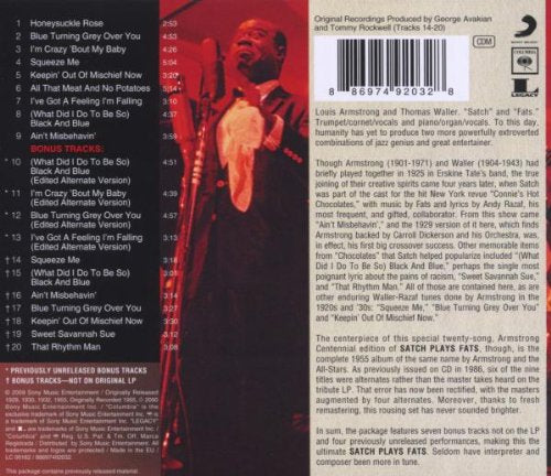 Satch Plays Fats