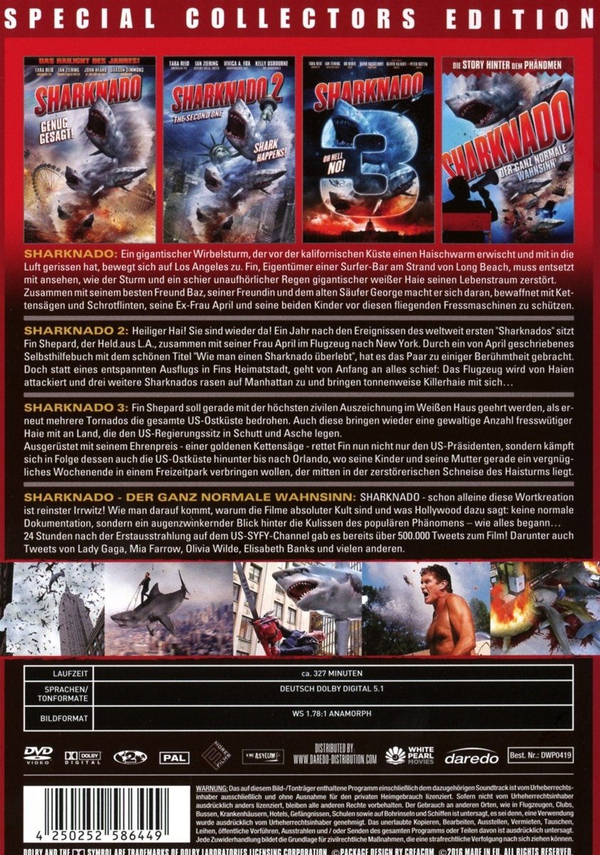 Sharknado 1-3 Deluxe-Box-Edition (2 DVDS)