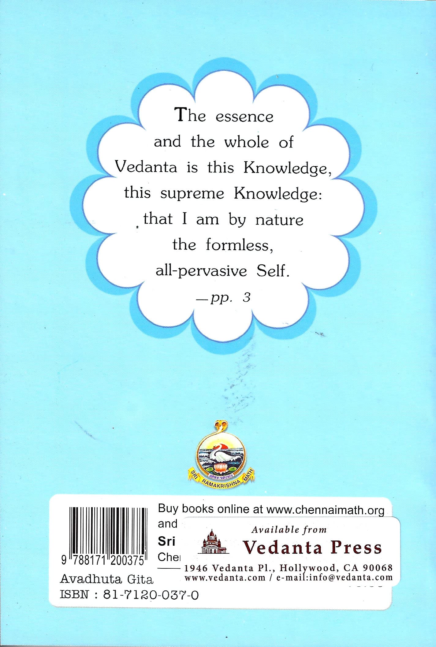 Avadhuta Gita of Dattatreya