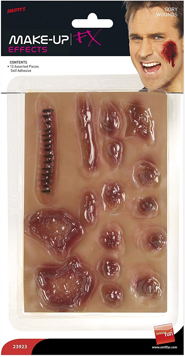 Smiffys Smiffys Make-Up FX, Gory Wounds, Red