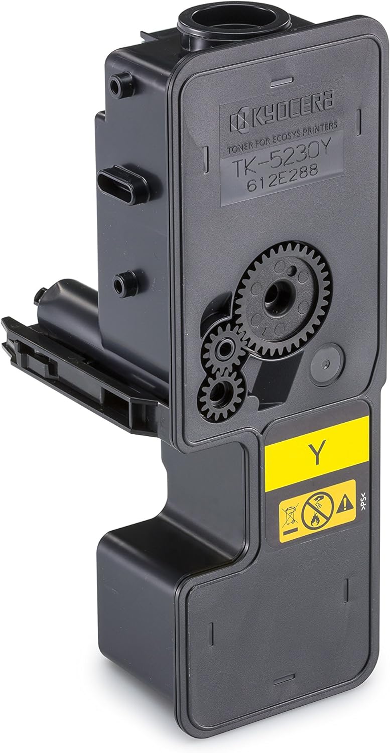 Kyocera TK-5230Y Toner Yellow, Original Premium Cartridge 1T02R9ANL0. Compatible ECOSYS Printers M5521cdn/cdw, P5021cdn/cdw