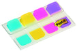 Post-it Index Strong Filing Tabs, Small - 40 Tabs, 15.8 mm x 38.1 mm, Blue, Purple, Pink, Yellow - Extra Strong Sticky Flags for Documents and Information
