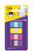 Post-it Index Strong Filing Tabs, Small - 40 Tabs, 15.8 mm x 38.1 mm, Blue, Purple, Pink, Yellow - Extra Strong Sticky Flags for Documents and Information