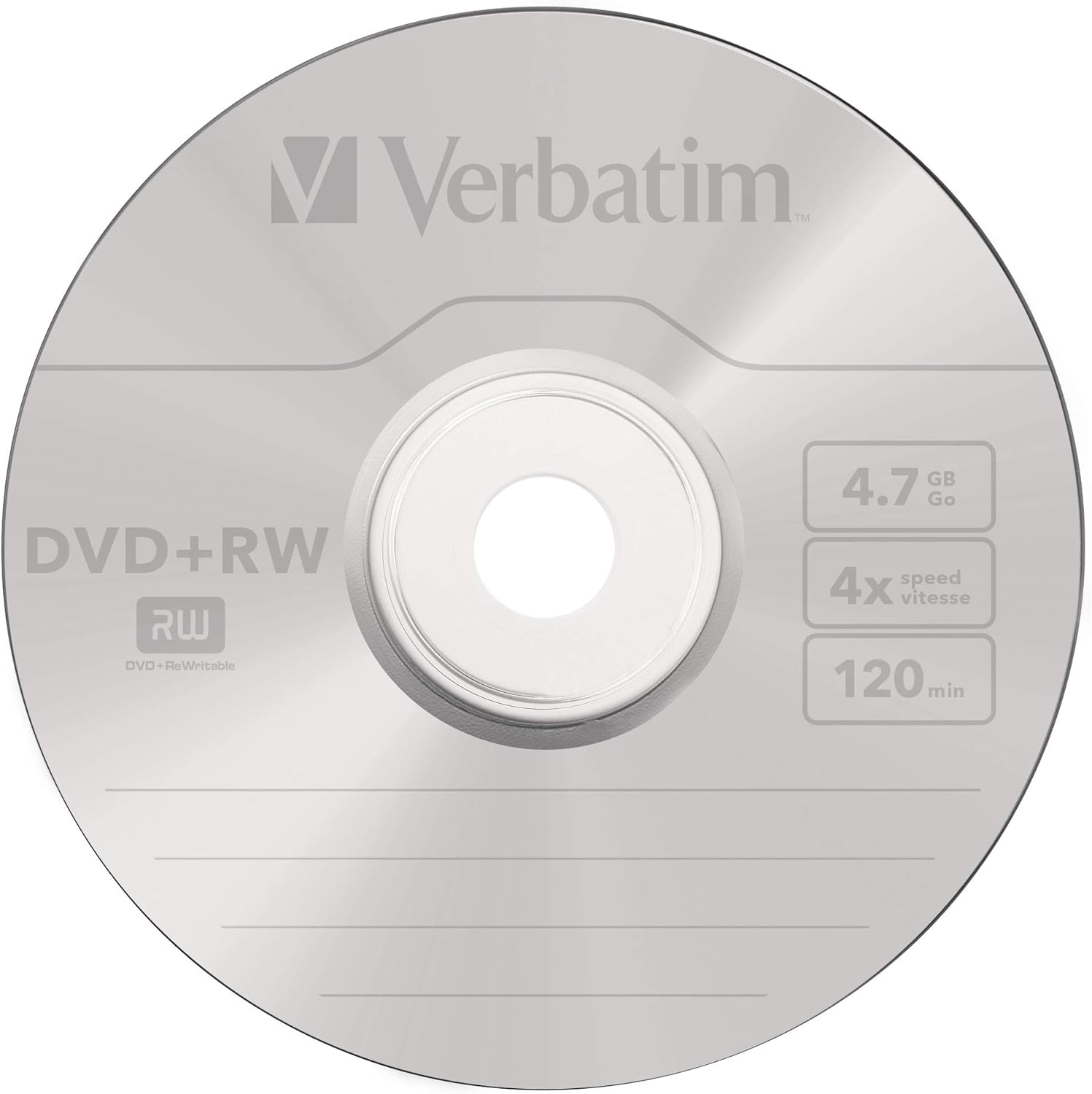 Verbatim DVD+RW 4.7GB - DVD+RW Matt Silver regrabables (10 Unidades)