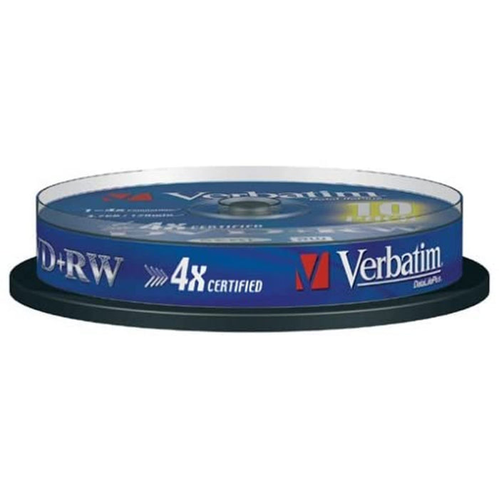 Verbatim DVD+RW 4.7GB - DVD+RW Matt Silver regrabables (10 Unidades)