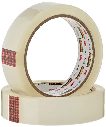 Scotch Heavy Duty Packaging Tape, Value Pack, 6 Rolls of Strong Brown Tape, 50 mm x 66 m - Ideal for Packing Boxes and Parcels & Clear Tape, Pack of 6 Rolls, 25 mm x 66 m