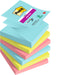 Post-it Super Sticky Z-Notes, Cosmic Colour Collection, 76 mm x 76 mm, 90 Sheets/Pad, 6 Pads/Pack