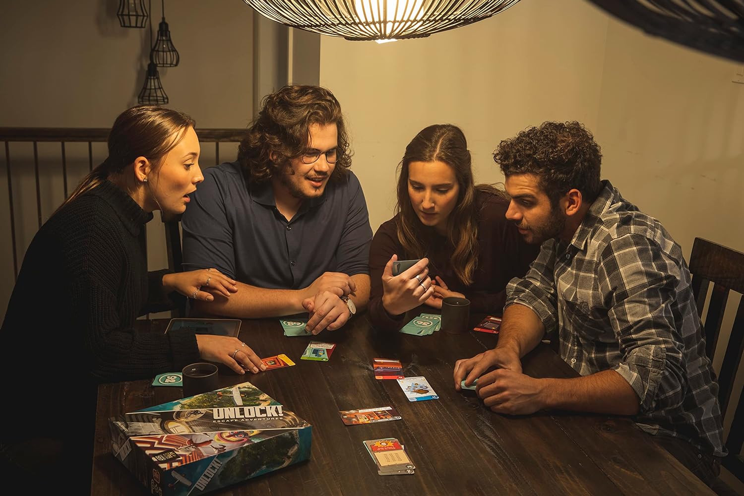 Space Cowboys, Unlock!, Board Game, Ages 10+, 2-6 Players, 60 Minutes Playing Time